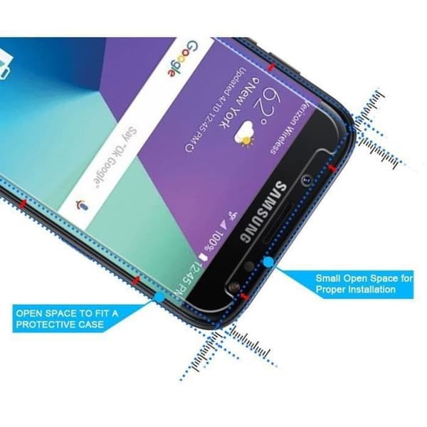 Skärmskyddsfilm - Phonillico® - Samsung Galaxy J7 2017 J730 - Paket med 2 - Ultra hållbar - Svart
