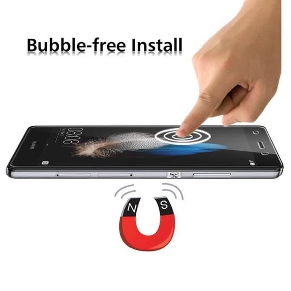 Filmgaller för skärmskydd - Phonillico® - Huawei P8 LITE - Paket med 2 - Härdat glas - Repbeständig