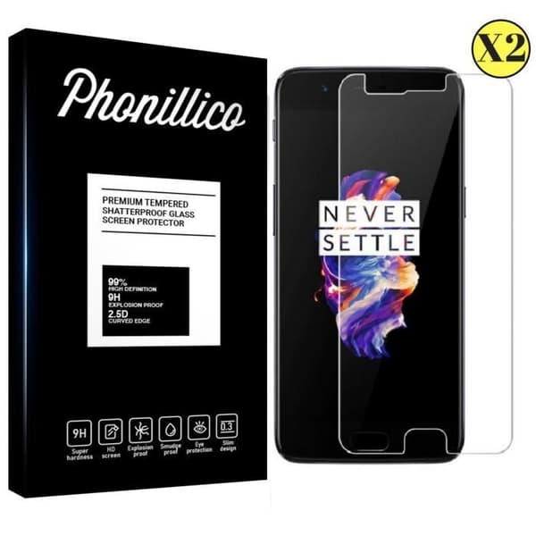 Verre Tempererat ONEPLUS 5 - [Pack 2] Film Skyddsglas Ultra Resistenta [Phonillico®]
