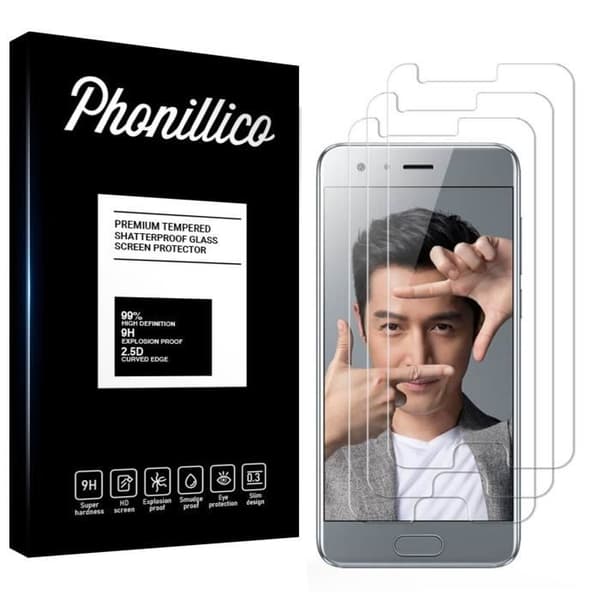 Verre Tåligt Huawei HONOR 9 - [Pack 3] Film Skyddsglas Ultra Resistens [Phonillico®]