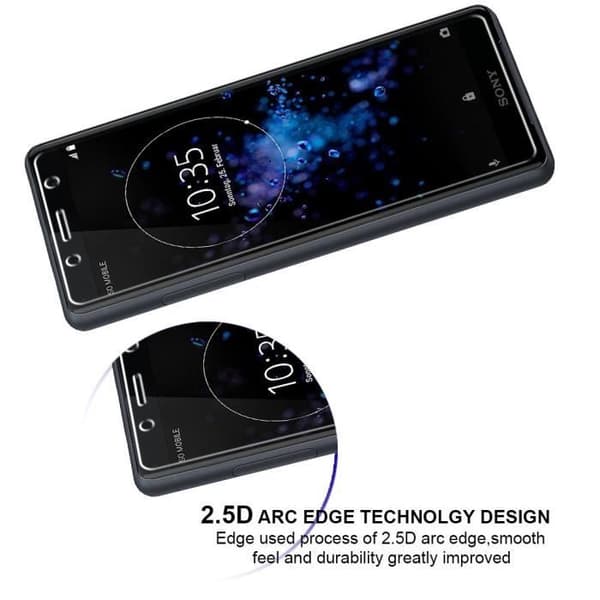 Skärmskydd - Phonillico® - Sony Xperia XZ2 COMPACT - Paket med 3 - Ultra hållbart - Rep resistant