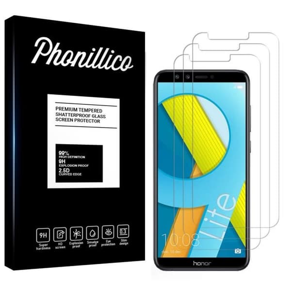 Skärmskydd - Phonillico® - Huawei HONOR 9 LITE - 3-pack - Ultra hållbar - Ripskydd