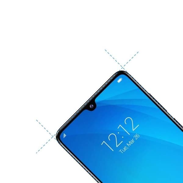 Härdat glas - Phonillico® - Huawei P30 PRO - Pack med 3 - Transparent - Svart kant - Rep-resistant