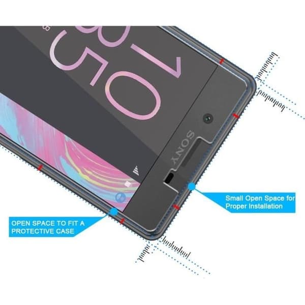 Verkställa Härdat Glas Sony Xperia X - [Pack 3] Film Glas Skyddsskärm Ultra Resistent [Phonillico®]