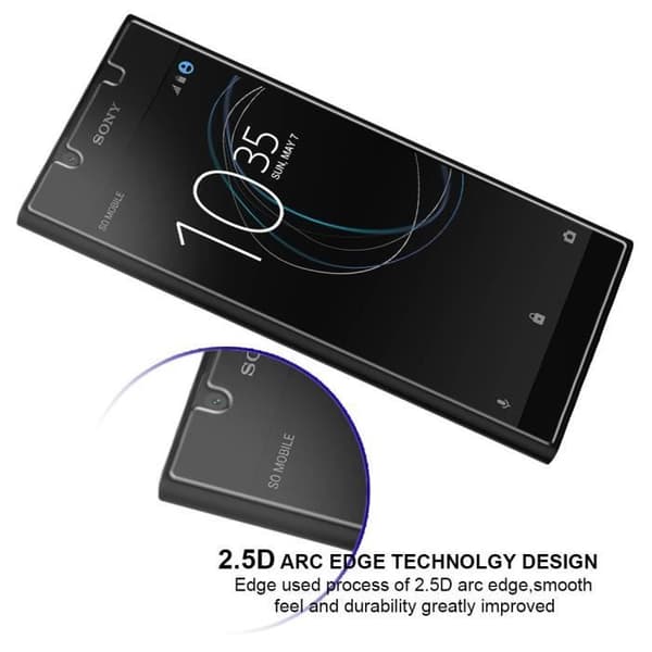 Skärmskyddsfilm - Phonillico® - Sony Xperia L1 - 3-pack - Härdat glas - Repotålig