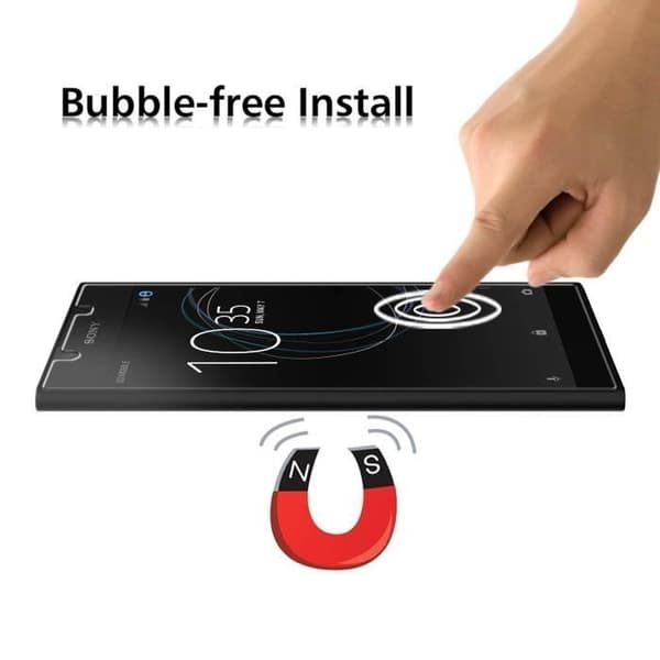 Skärmskyddsfilm - Phonillico® - Sony Xperia L1 - 3-pack - Härdat glas - Repotålig