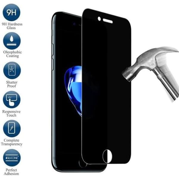 [Kompatibel Apple iPhone 8] Härdat Glas Anti-Spion Film Skärm Skydd Ultra Resistenta [Phonillico®]