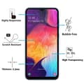 Miniatyrbild 3 av 3: Härdat Glas - Phonillico® - Samsung Galaxy A50 - Pack om 3 - Transparent - Svart Kant - Repellentskyddad