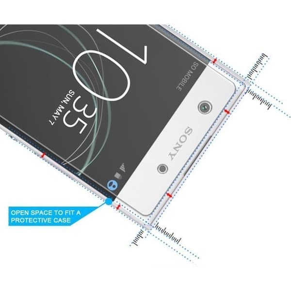 Filmbeskyddsskärm - Phonillico® - Sony Xperia XA1 - Paket med 3 - Härdat glas - Repbeständig
