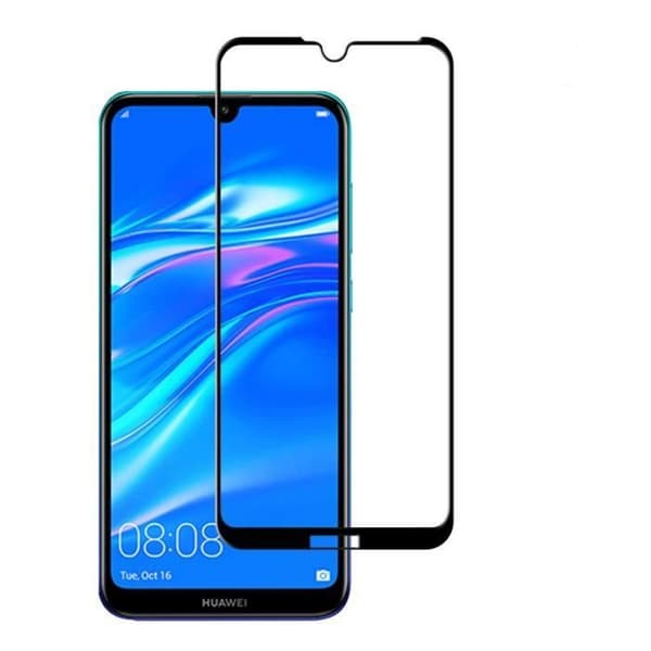 Härdat Glas för Huawei Y7 2019 - Y7 PRO 2019 - Y7 PRIME 2019 [Pack 2] Svart Kant Skyddsglas för Skärm Phonillico®