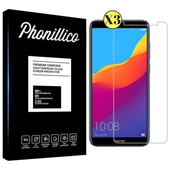Verre Temperat Huawei Y5 2018 - [Pack 3] Film Glas Skyddsskärm Ultra Resistenta [Phonillico®]