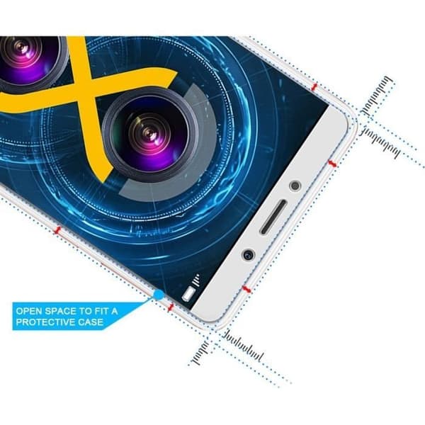 Verre Härdat Huawei HONOR 6X - [Pack 3] Skärmskydd av Ultra Motståndskraftig Glas [Phonillico®]