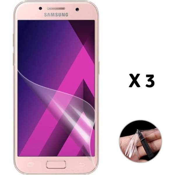 Skyddande film - Phonillico® - Samsung Galaxy A3 2017 A320 - Set med 3 - Riptålig - Ultra tunn