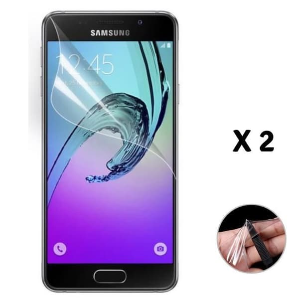 Skärmskyddsfilm - Phonillico® - Samsung Galaxy A3 2016 A310 - Paket med 2 - Ultra tunn - Repellerande
