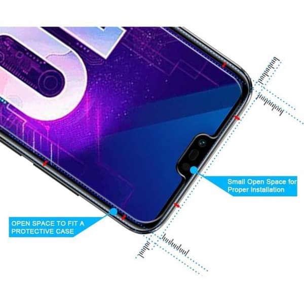 Film Vitre Skyddsskärm - Phonillico® - Huawei Honor 10 - Härdat Glas - Ultra Motståndskraftig - Rep resistant