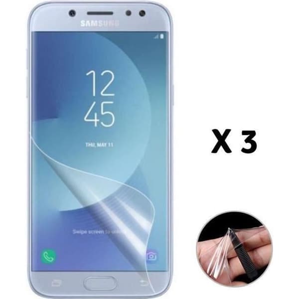 Set med 3 filmer för Samsung Galaxy J3 2017 J330 - Skärmskydd i slitstark plast, rep resistent [Phonillico®]