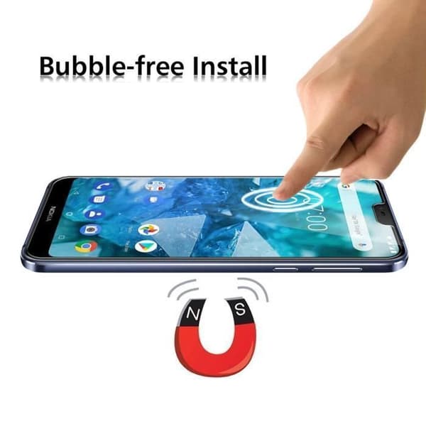 Film Vitre Skyddsskärm - Phonillico® - NOKIA 7.1 - Pack med 2 - Härdat glas - Rep-beständig