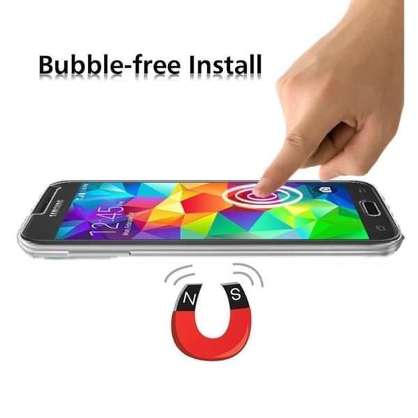 Skärmskydd för film - Phonillico® - SAMSUNG GALAXY S5 - Härdat glas - Ultra hållbart - Repufruktande