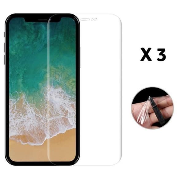 Skärmskydd - Phonillico - iPhone 11 PRO MAX - Set om 3 - Ultrastarkt - Ultratunt