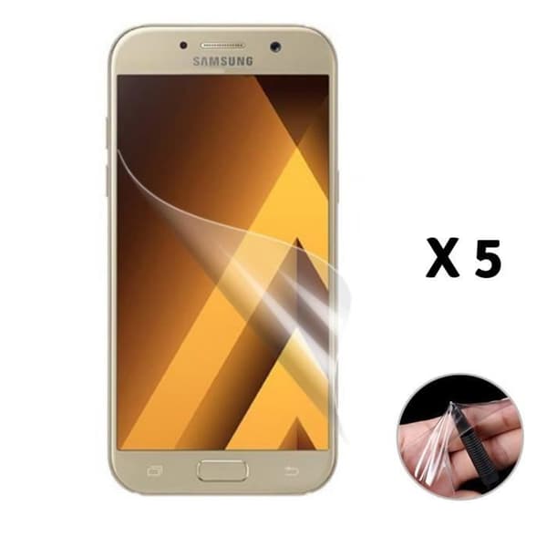 Skyddande film - Phonillico® - Samsung Galaxy A5 2017 A520 - Pack om 5 - Ultra tunn - Repell säkerhetsfilm