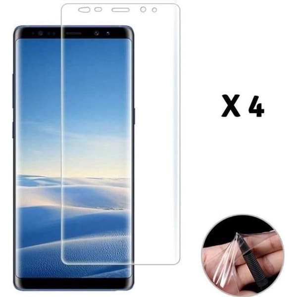 Set med 4 filmer för Samsung Galaxy NOTE 8 - Skydd för skärm i böjlig plast, repbeständig [Phonillico®]