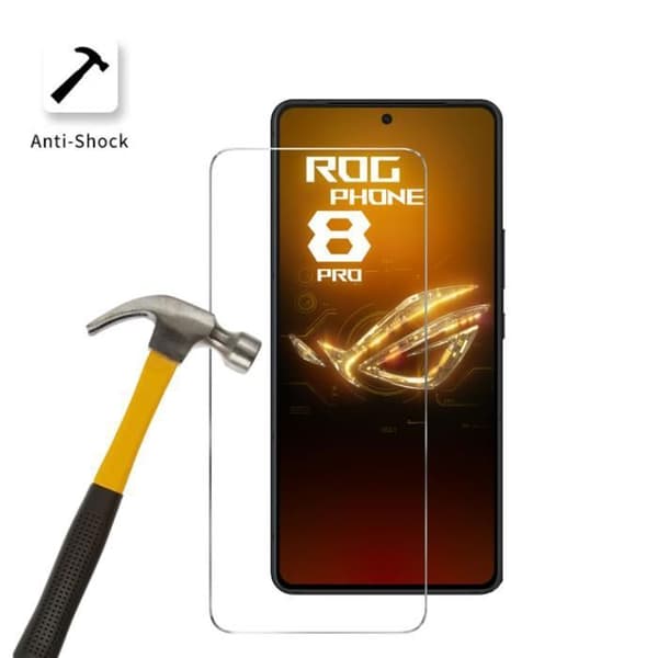 Skyddande film - Phonillico® - Asus Rog Phone 8 PRO - 4-pack - Härdat glas - Rep- och stötsäkert