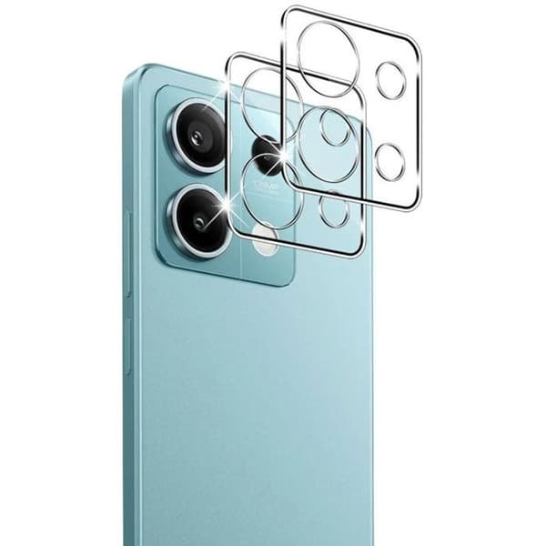 Skyddskamera - Phonillico® - Xiaomi Redmi Note 13 5G - Pack om 2 - Härdat Glas - Transparent