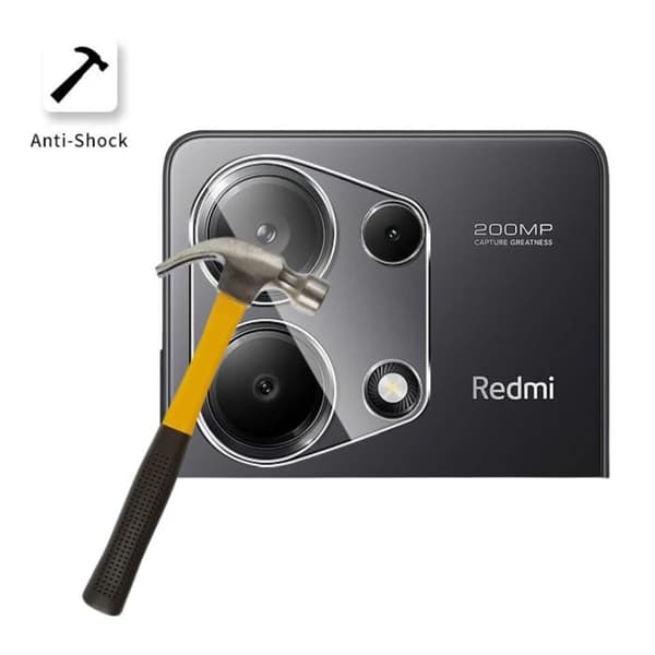 Skyddsglas för Xiaomi Redmi Note 13 Pro 4G [2-pack] Härdat Glas Kamera Bakre Film Skydd Phonillico®