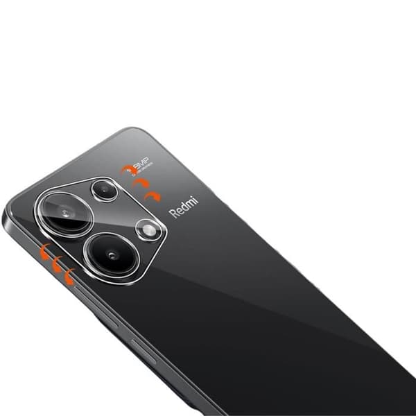 Skyddskamera - Phonillico® - Xiaomi Redmi Note 13 4G - Paket med 2 - Härdat glas - Repbeständig