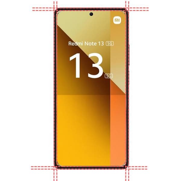 Härdat glas för Xiaomi Redmi Note 13 5G [Pack 4] Skyddande skärmfilm Phonillico®