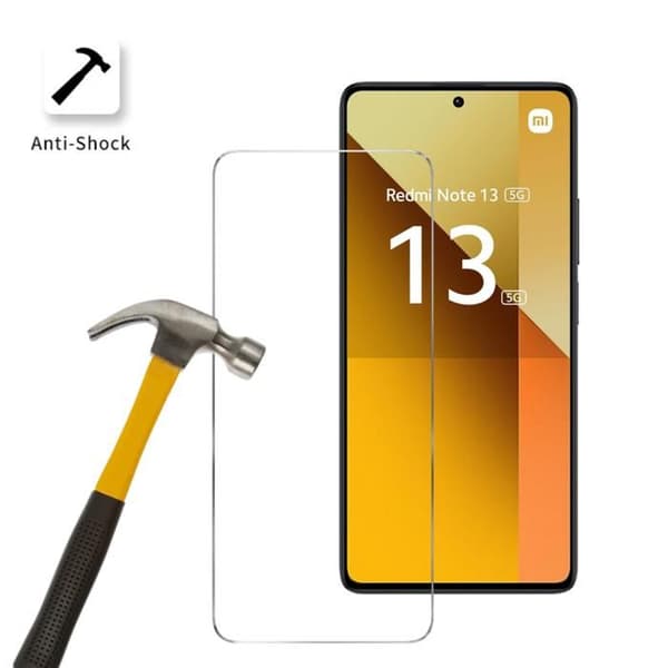 Härdat glas för Xiaomi Redmi Note 13 5G [Pack 4] Skyddande skärmfilm Phonillico®