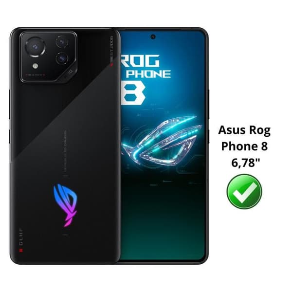 Skyddande Film - Phonillico® - Asus Rog Phone 8 - Pack om 2 - Härdat Glas - Repföres Resistant