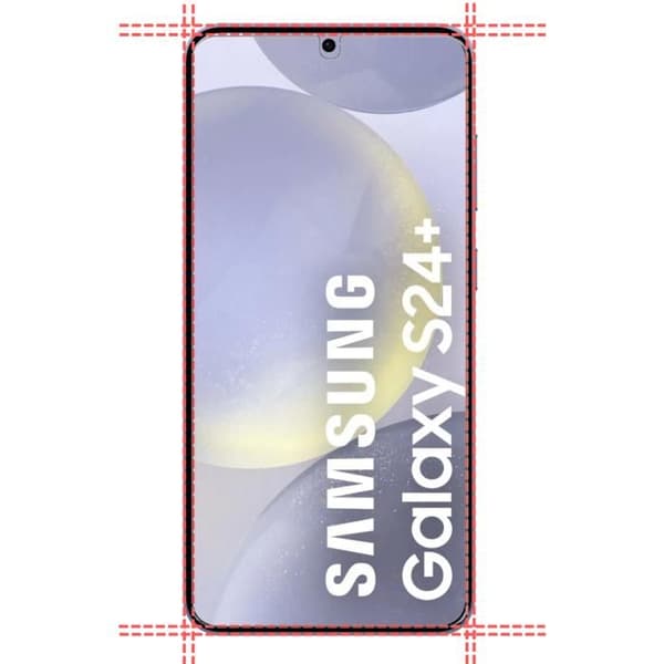 Skydd film - Phonillico® - Samsung Galaxy S24 PLUS - Paket med 2 - Härdat glas - Represistent