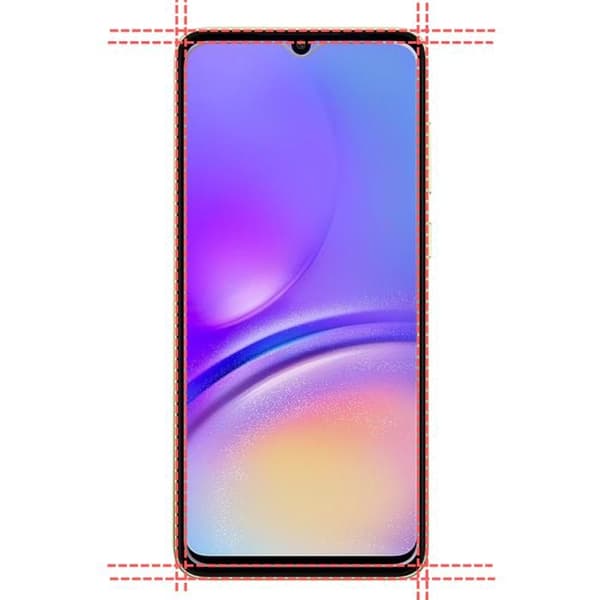 Skärmskydd - Phonillico - Samsung Galaxy A05 - Paket med 4 - Härdat glas - Ridskyddande