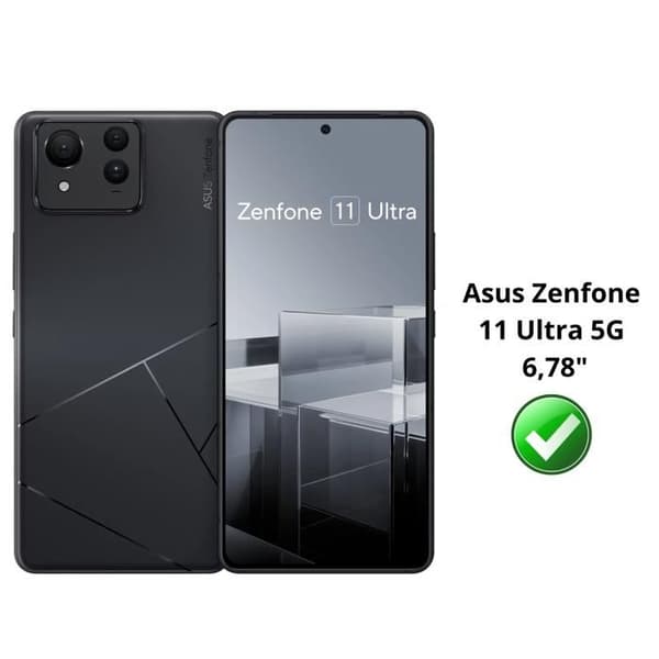 Härdat glas för Asus Zenfone 11 ULTRA 5G [Pakete om 4] Skärm skydd film Phonillico®