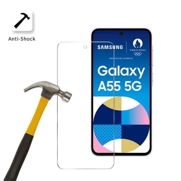 Härdat Glas för Samsung Galaxy A55 5G [Pack 4] Skärmskyddsfilm Phonillico®