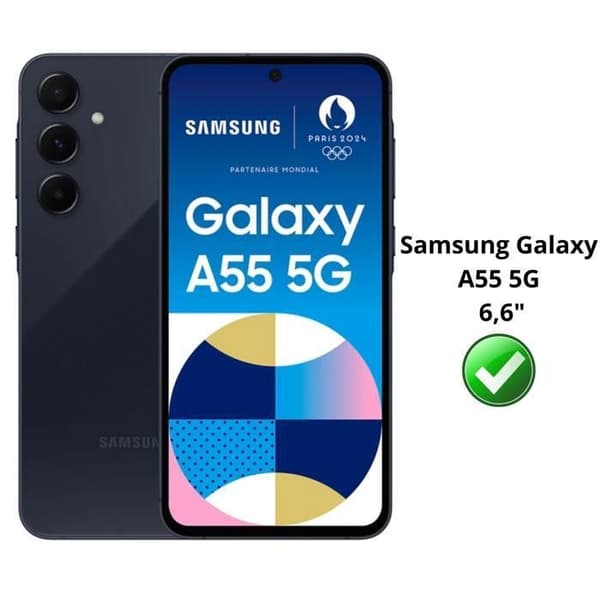 Härdat Glas för Samsung Galaxy A55 5G [Pack 4] Skärmskyddsfilm Phonillico®