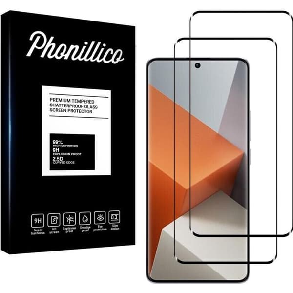 Härdat Glas för Xiaomi Redmi Note 13 PRO PLUS 5G / Redmi Note 13 PRO+ 5G [Pack 2] Skyddande Display Film Phonillico®