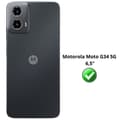 Miniatyrbild 2 av 5: Härdat Glas - Phonillico® - Motorola Moto G34 5G - Paket med 2 - Repfria - Skärmskydd