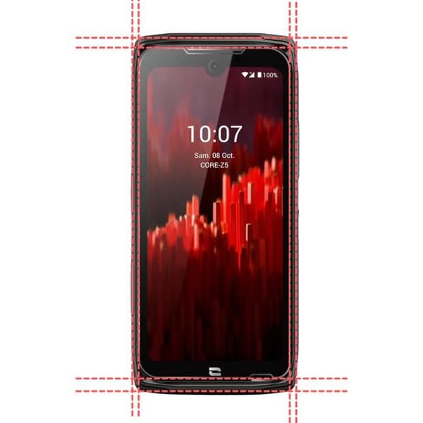 Härdat Glas - Phonillico® - Crosscall Core Z5 - Pack om 2 - Skärmskydd - Repbeständig