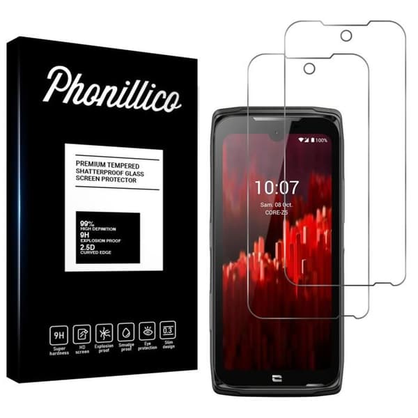 Härdat Glas - Phonillico® - Crosscall Core Z5 - Pack om 2 - Skärmskydd - Repbeständig