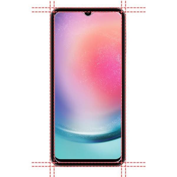 Härdat Glas för Samsung Galaxy A24 4G [Pack 2] Skyddande Skärmfilm Phonillico