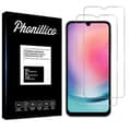 Miniatyrbild 1 av 5: Härdat Glas för Samsung Galaxy A24 4G [Pack 2] Skyddande Skärmfilm Phonillico