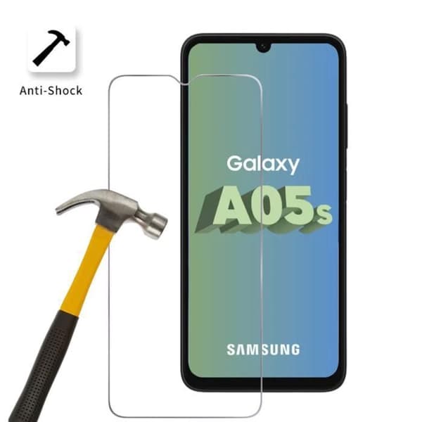 Säkerhetsglas för Samsung Galaxy A05S [Pack 4] Skydd film för skärmen Phonillico®