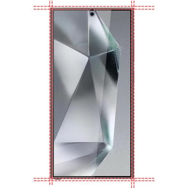 Skyddfilm - Phonillico® - Samsung Galaxy S24 ULTRA - Paket 2 - Svart - Antispion