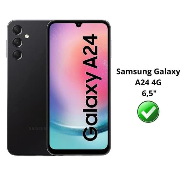 Härdat glas för Samsung Galaxy A24 4G [Pack 4] Skyddsfilm för skärmen Phonillico®