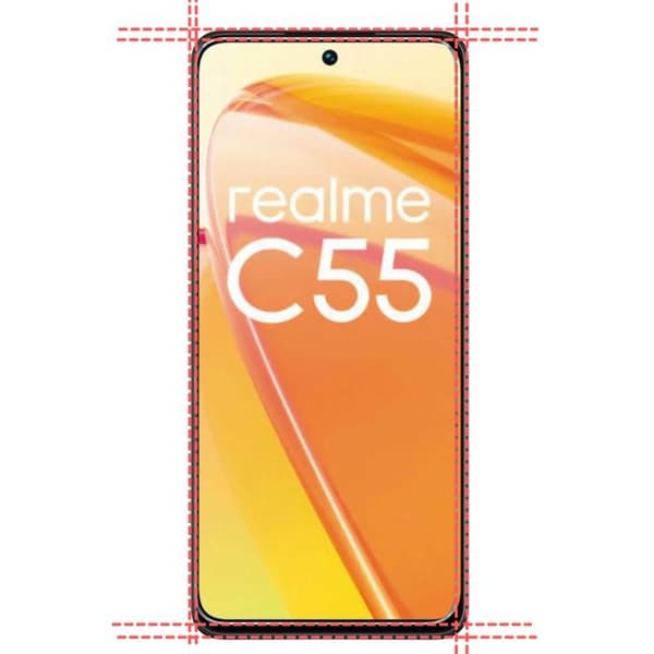 Härdat Glas för Realme C55 4G [Pack 2] Skärmskyddsfilm Phonillico®