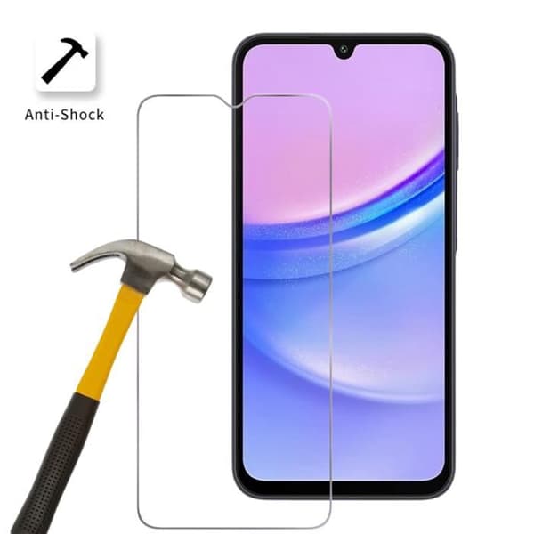 Härdat glas - Phonillico - Samsung Galaxy A15 4G/5G - Pack om 4 - Repellande mot repor - Transparent