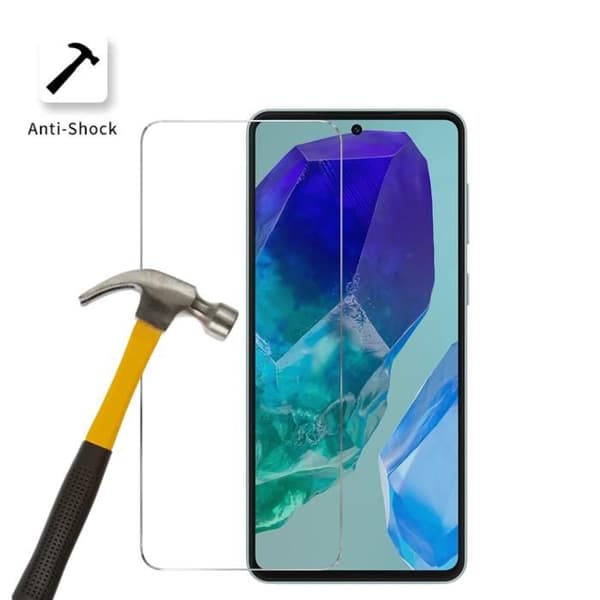 Film Härdat Glas - Phonillico - Samsung Galaxy M55 5G - Pack om 2 - Skärmskydd - Repåtålig
