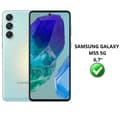 Miniatyrbild 2 av 5: Skyddsfilm - Phonillico - Samsung Galaxy M55 5G - Pack om 4 - Härdat glas - Repbeständig